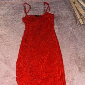 Fashion Nova Fiery Red Mini Dress